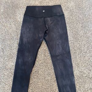 Lululemon align tech black tye dye leggings